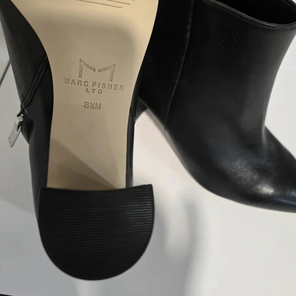 Marc Fisher Black Pointed-Toe Ankle Boots – Sleek and Modern - Picture 5 of 12